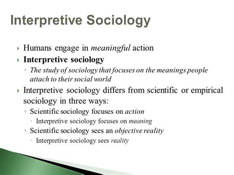 an outline of interpretive sociology. . Interpretive sociology pdf